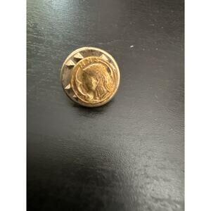 1930 Liberty Head Lapel Pin Goldstone